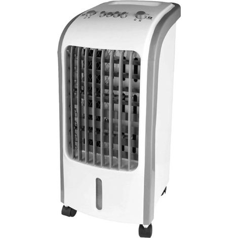 Climatizador evaporativo ventisca blanco 80w 3vel 4litros oscilante.portatilil c/acumulador de frio 57x26x24cm