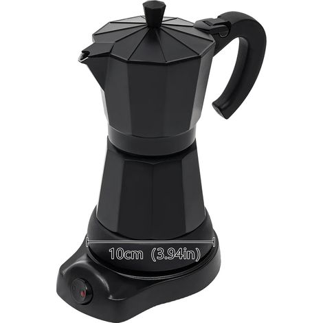 Cafetière Moka, capacité de 300 ml, puissance de 480 W, design moderne (1/2)