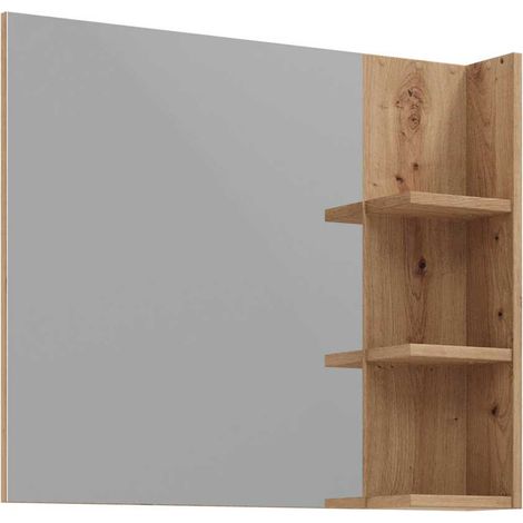 Miroir de salle de bain moderne chêne artisan Etienne (1/5)