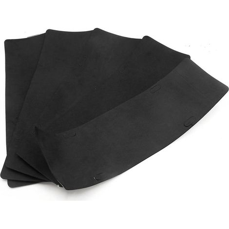 Pads antivibrations pour plaque d'immatriculation voiture, lot de 5, noir (1/4)
