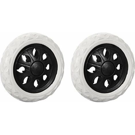 Lot de 2 Roulettes de Rechange pour Chariot de Courses (1/5)