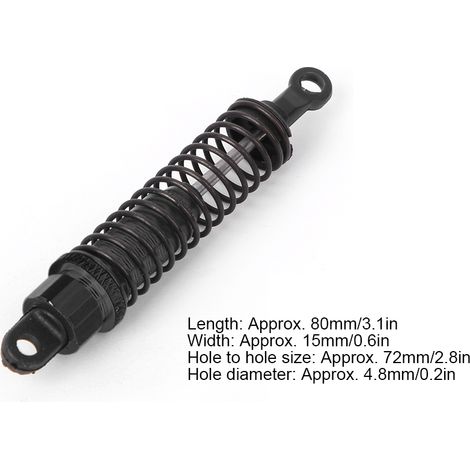 Amortisseurs avant et arrière 80MM pour voiture RC RGT 136100 1/10, accessoire noir 68126BL (1/5)
