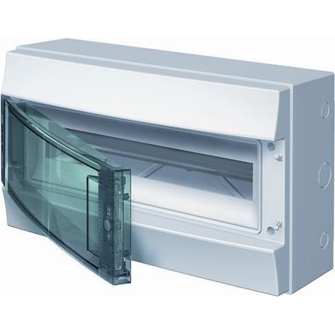 Cuadro eléctrico MISTRAL65, puerta transparente, 18 módulos, con regleta N+PE