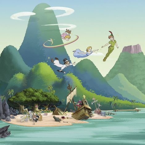papier peint panoramique Peter Pan multicolore - Komar (1/5)