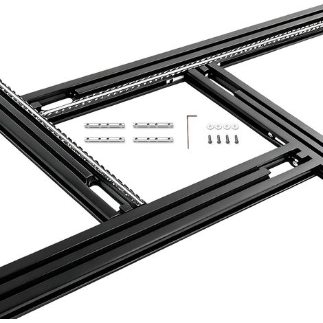 Gabarit de fraisage réglable TECKZOON 800x800mm, guide de coupe pour rainures carrées et rectangulaires en aluminium (1/5)
