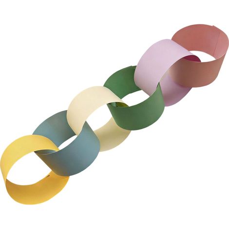 Confezione da 100 ghirlande di carta arcobaleno - Colore Macaron