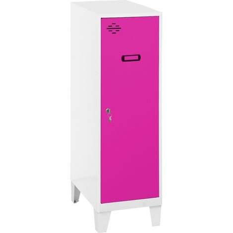 Simonrack Mini armadietto in metallo rosa con serratura a cilindro