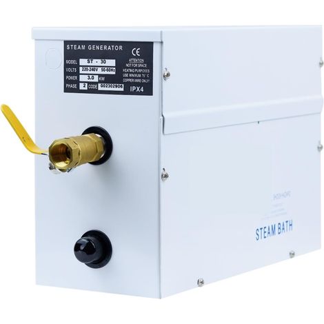 Poêle de sauna Poêle de sauna électrique, Générateur de bain de vapeur de Machine de Sauna de 3KW, Spa de perte de poids de 380V détend la vapeur fatiguée, vapeur humide de panneau de commande d'ordin (1/5)