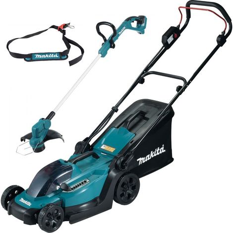 Makita DLM330Z 18v LXT Cordless Lawn Mower 33cm + DUR193Z Grass Trimmer Strimmer (1/5)