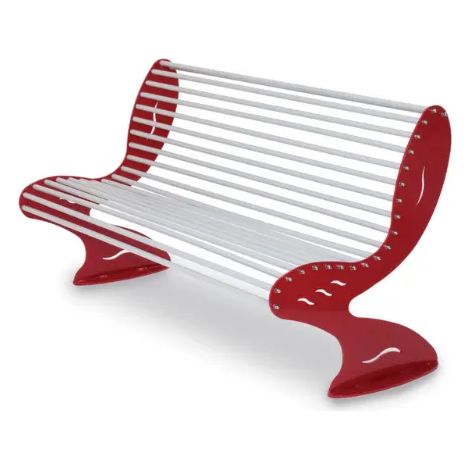 Panca Ghost 550 Giochipark metallo zincato schienale 150x70x85h colori vari - RAL 3003/9006