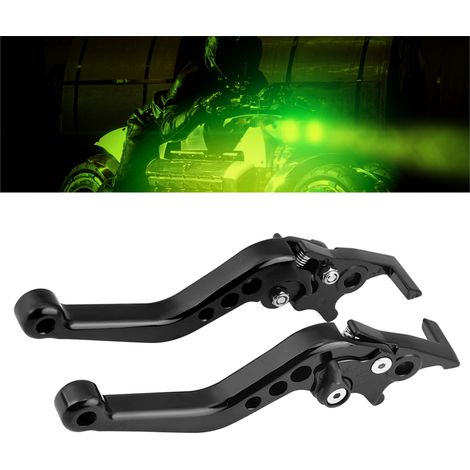 1 Paire de Poignées de Frein CNC Aluminium pour Moto Scooter Double Disque Noir (1/5)