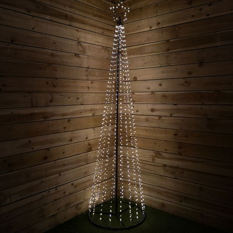 Snowtime Christmas 1.85m Maypole Tree 560 Flashing Wire Lights (1/3)