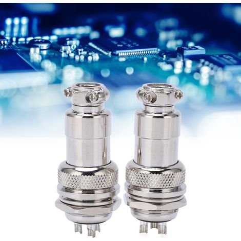 Connecteur de prise et de fiche aviation à 3 broches de 20 mm (1/5)