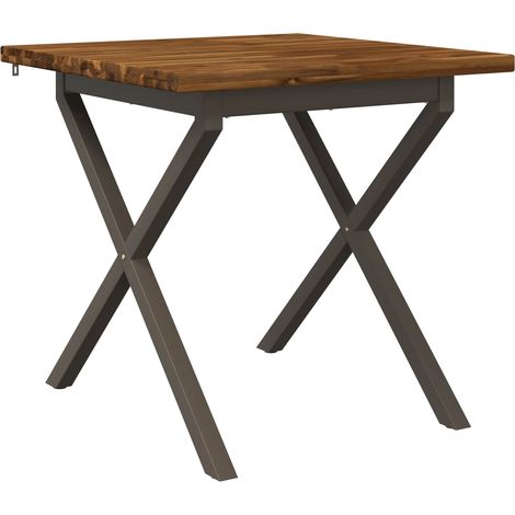 Quadratischer Esstisch 60 x 55 x 75 cm Massivholz Akazie vidaXL (1/5)