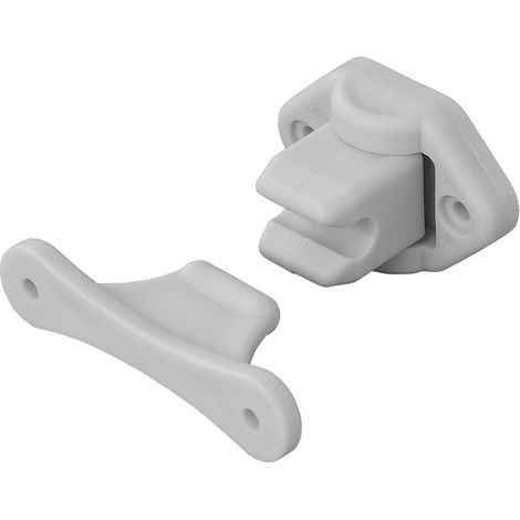 Retén de puerta con bisagras de 2 piezas gris para caravana/autocaravana (1/5)