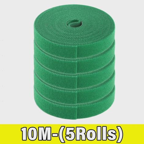 100 attaches de câble en nylon auto-adhésives réglables pour plantes vertes, boucles Velcro, ficelle de jardin, bandages, bandes de soutien (1/5)