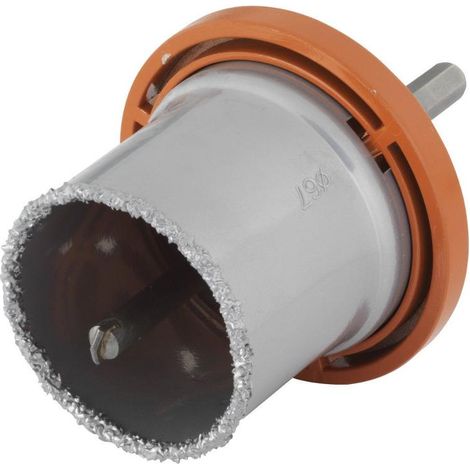 Wolfcraft vrtací věnec s uchycovacím talířem a středicím vrtákem,pr. 67 mm 3465000 (1/2)