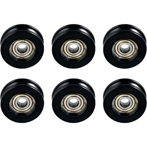 Sliding door rollers for patio doors, replacement rollers for insect screen doors, shower cubicle accessories, for blinds, drawers, aluminum doors, cabinets, 5 × 20 × 7 mm