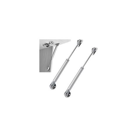 Ressort à gaz, lot de 2, amortisseur à gaz, ressort hydraulique de 100 Nm, convient aux portes d'armoires, portes en bois, portes à lattes en bois, armoires, coffres à jouets (2 pièces)