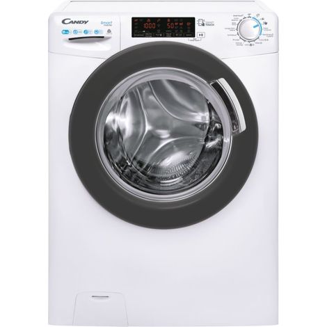 Candy – Lave-linge séchant frontal 10kg – CSWS4106TWMRE47 – Vitesse d'essorage 1400 tr/min – Classe énergétique D – Moteur Inverter silencieux - CSWS4106TWMRE47FRONT10KG6KG1400T (1/9)