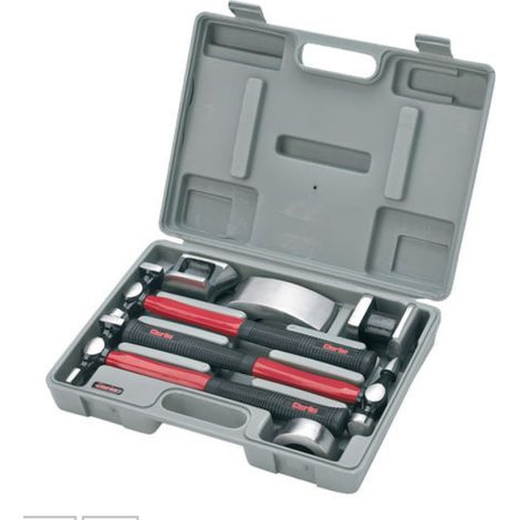 CLARKE BODY PANEL DENT REPAIR TOOL KIT FIBRE 7PC CAR BODY BEATING HAMMERS CPB7C