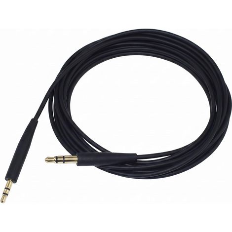 Câble de Rechange Jack 3.5mm vers 2.5mm avec Micro pour Casque Noir 1.4m (1/5)