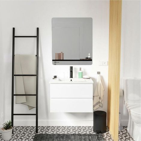 Mueble individual + lavabo + grifo + espejo SORRENTO