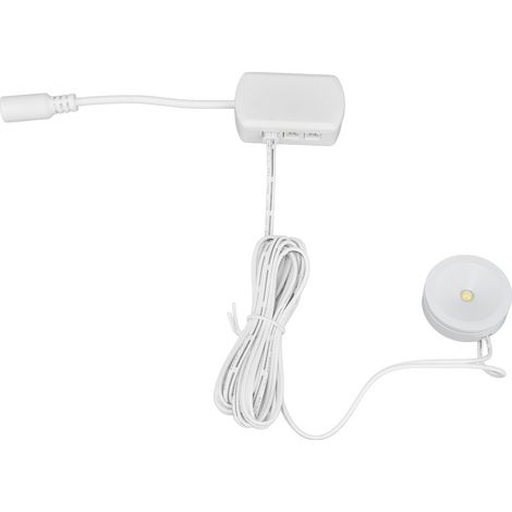 Éclairage LED sous meuble, ultra-mince et à intensité variable, pour halls d'exposition et vitrines (1 pièce pour 4 pièces) (1/5)