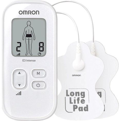 Appareil de neurostimulation électrique transcutanée (TENS) Omron E3 Intense HV-F021-E4W Blanc (1/4)