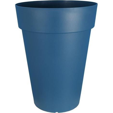 Blumentopf RIVIERA - SOLEILLA hoch - Kunststoff - H65 X D49 cm - Blau