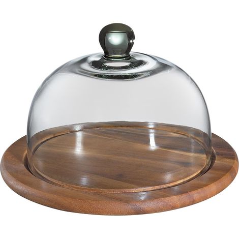 Zassenhaus Käseglocke mit Glasdeckel, akazie 25 cm (1/2)