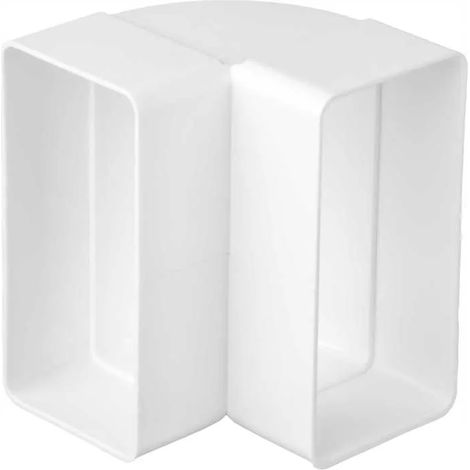 Coude ventilation Airroxy 02-406 PVC 90 degrés 110x55 mm