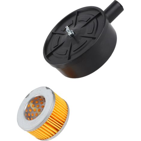 Filtre silencieux noir pour compresseur d'air, souffleurs, chaudières, orifices d'échappement, plastique (1/5)