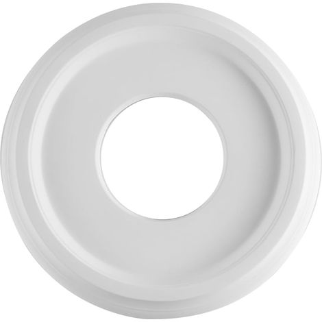 10-Zoll (25 cm) PU-Deckenrosette, dekorativer Sockel für Leuchten, moderne und umweltfreundliche Deckendekoration mit einer Dicke von 3 cm für Kronleuchter (1/5)