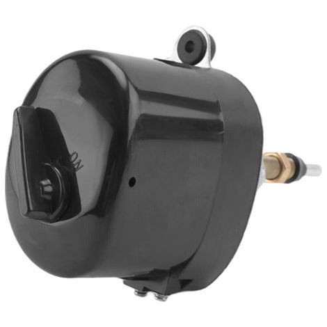 One black metallic front wiper motor for Land Rover Range Rover Series 1 & 2. (1/4)