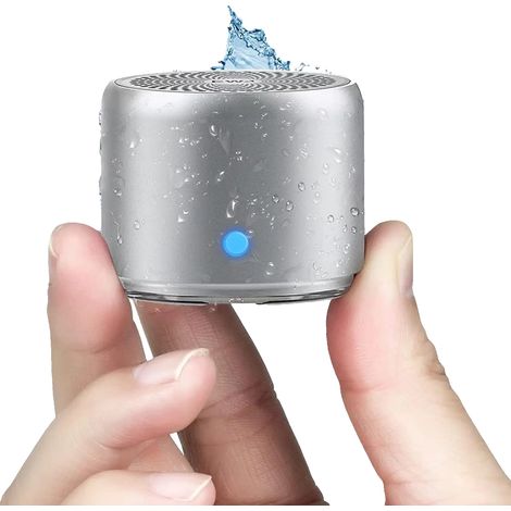 Altoparlante Bluetooth, design in metallo, funzione impermeabile, A106Pro argento, altoparlante-a (1/2)