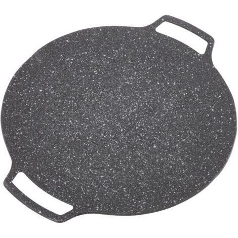 Gril rond coréen pour barbecue, plaques de cuisson, ustensiles de cuisine, poêle à griller pour cuisinière, poêle à frire circulaire, plaque de cuisson coréenne pour barbecue, ustensiles (type gaz) (1/5)