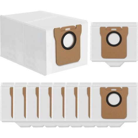 Pack of 10 dust bags for Xiaomi X10+ & Dreame L10s Ultra vacuum cleaners - Base station - 2.5 L - Large capacity (1/4)