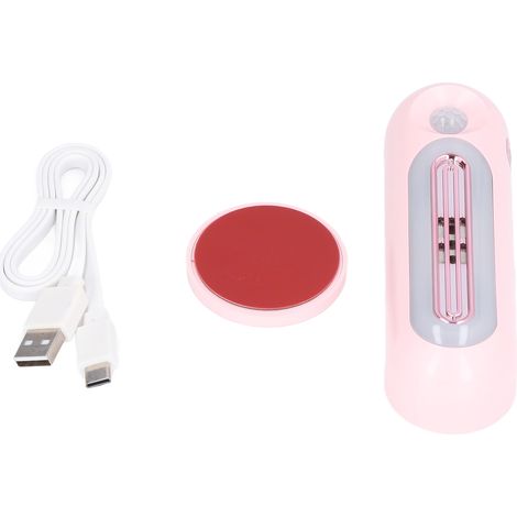 Désodorisant Réfrigérateur Intelligent Détection 5V 120mA Veilleuse Chaude USB Rechargeable Placard Électrique Rose (1/5)