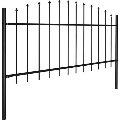 Maison Exclusive - Gartenzaun Woerden mit Speerspitze Stahl 170 x