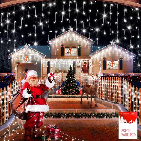 Tenda Luminosa LED Natale Impermeabile 960 LED 30 m (1/5)