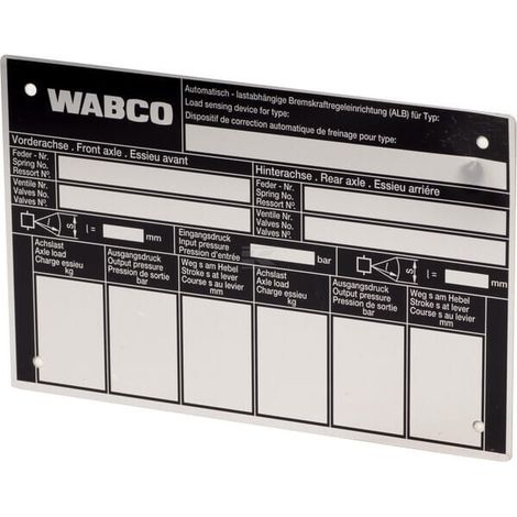 Etichetta WABCO 8991446304 (1/3)