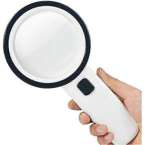 Loupe 30X avec éclairage LED, loupe lumineuse portative pour lecture de près, inspection de pièces de monnaie et bijoux (1/3)