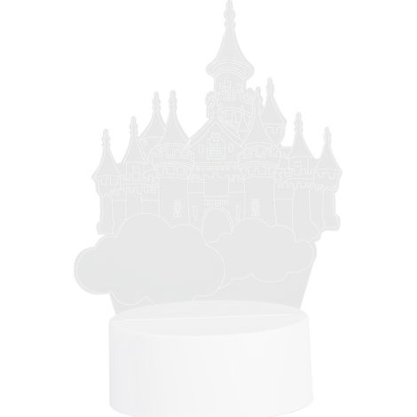 Lampe LED Château Décorative 3D USB Veilleuse 5V pour Chambre Salon Cadeaux de Fête
