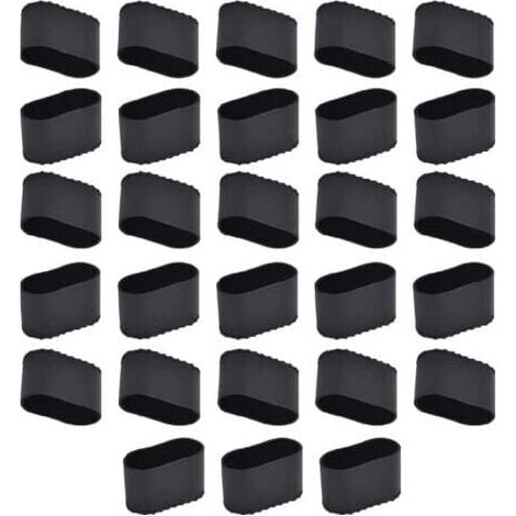 Chair Leg Caps, 28pcs Rectangle Chair Leg Caps, Oval Chair Leg Caps, Table Chair Leg Caps, Silicone Pads, Rubber Chair Leg Caps MUMU
