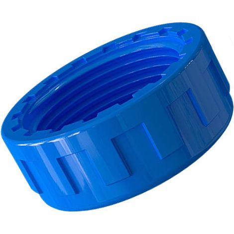 Bouchon obturateur femelle, raccords de plomberie en PVC, bouchons obturateurs, bouchon tuyau fileté interne blanc 40mm Bleu (1/5)
