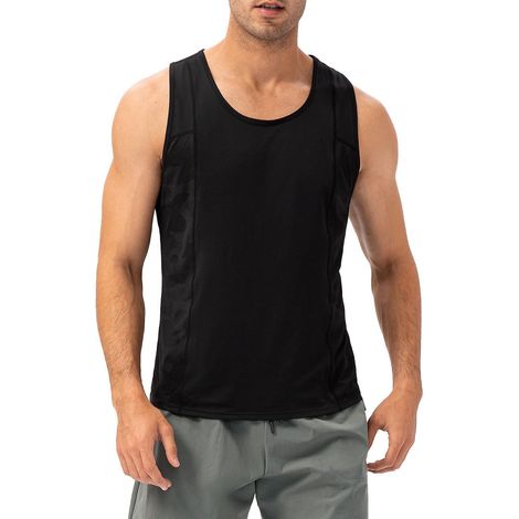 Ärmelloses Sportshirt für Herren, schnelltrocknendes Tanktop zum Laufen und Fitness. (1/5)
