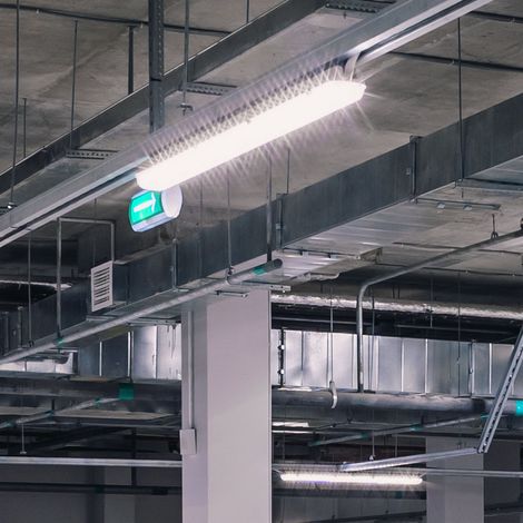LED 44 W Decken Leuchte Röhren Wannen Industrie Hallen Strahler Tages-Licht VTAC 6400