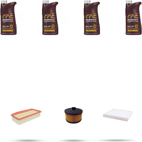 Kit tagliando 3 FILTRI e 4L OLIO compatibile con Dacia Duster II 1.0 LPG 74kw dal 2019 (1/4)