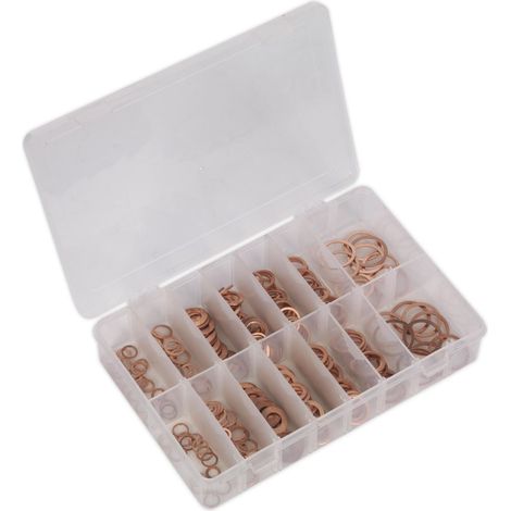 Sealey AB027CW Diesel Injector Copper Washer Assortment 250pc (1/5)